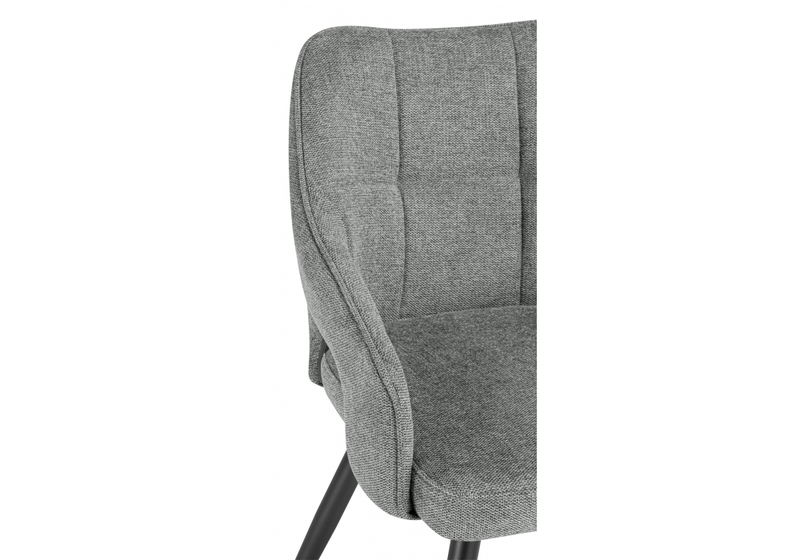 Стул на металлокаркасе, Hera dark gray / black