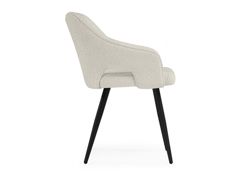 Стул на металлокаркасе, Hera beige / black