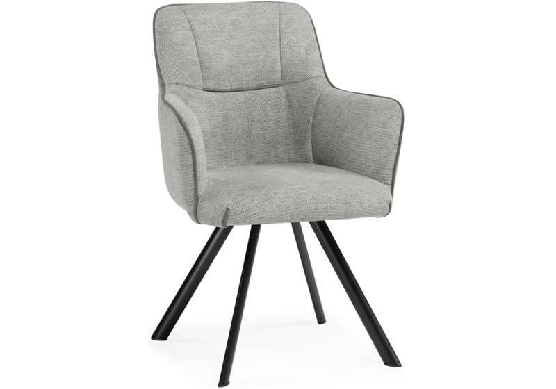 Стул на металлокаркасе, Elis gray / dark gray / black