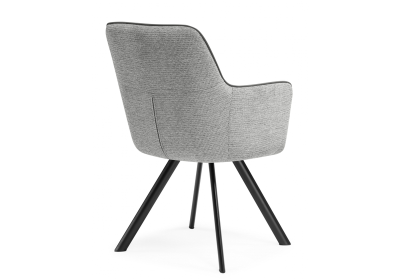 Стул на металлокаркасе, Elis gray / dark gray / black