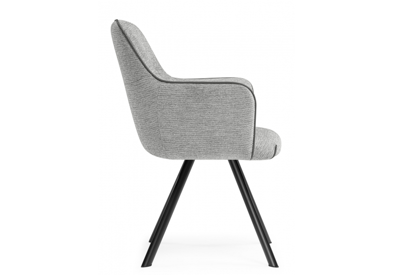 Стул на металлокаркасе, Elis gray / dark gray / black