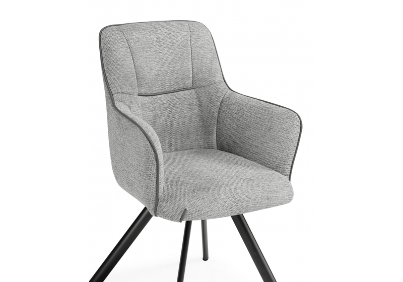 Стул на металлокаркасе, Elis gray / dark gray / black