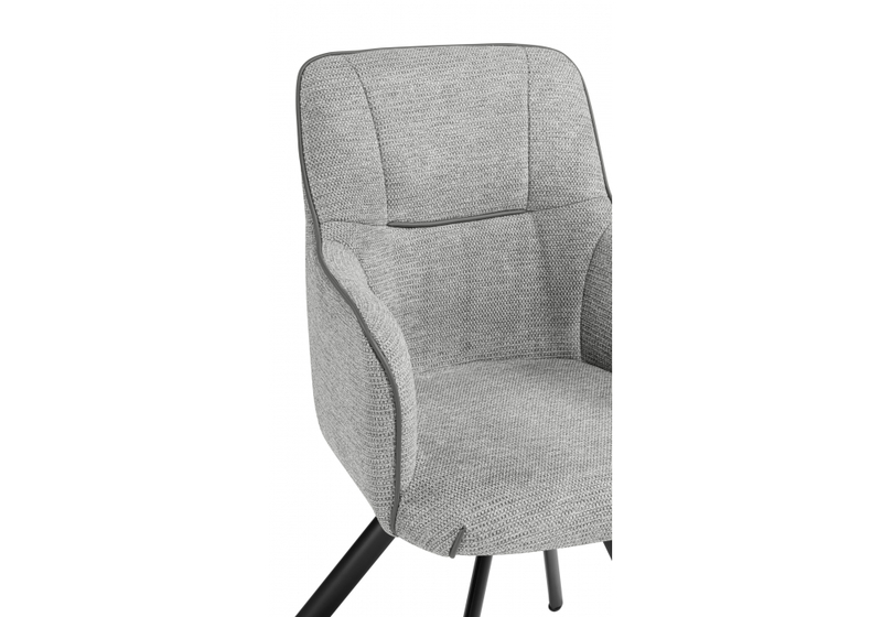 Стул на металлокаркасе, Elis gray / dark gray / black