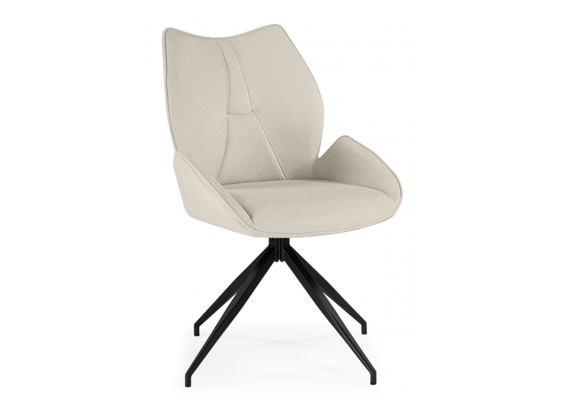 Стул на металлокаркасе, Miranda 360 крутящийся beige / black