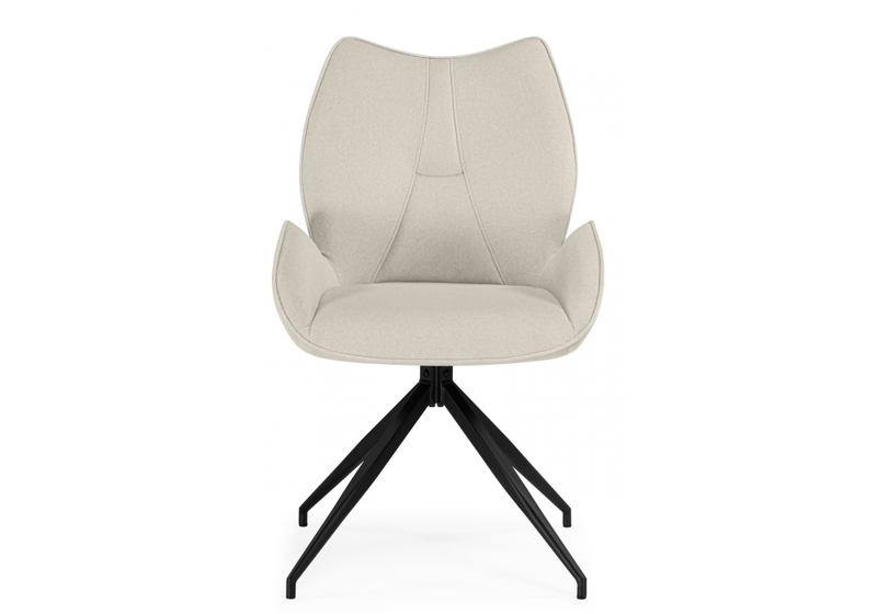 Стул на металлокаркасе, Miranda 360 крутящийся beige / black