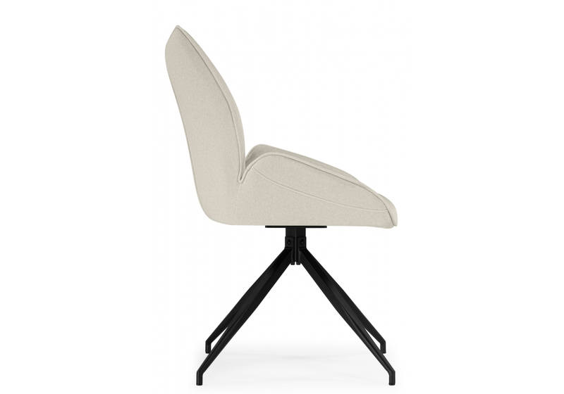 Стул на металлокаркасе, Miranda 360 крутящийся beige / black