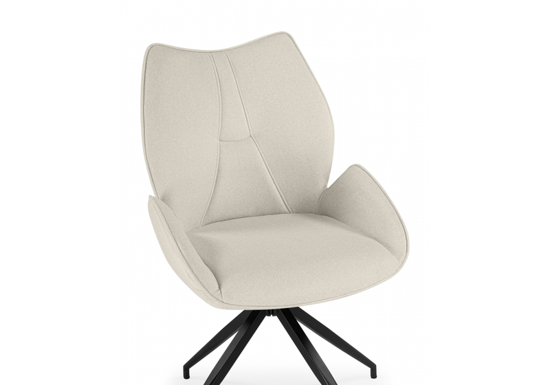 Стул на металлокаркасе, Miranda 360 крутящийся beige / black