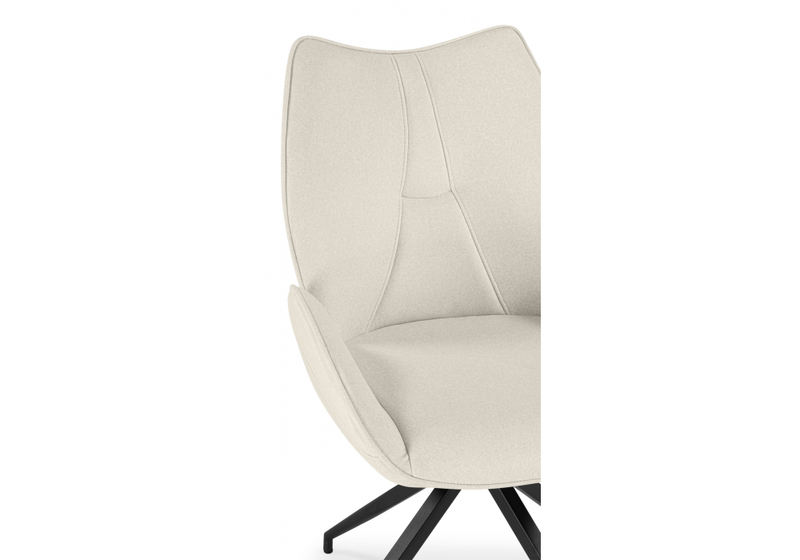 Стул на металлокаркасе, Miranda 360 крутящийся beige / black