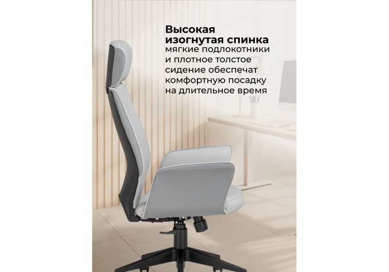 Офисное кресло, Leo light gray / dark gray