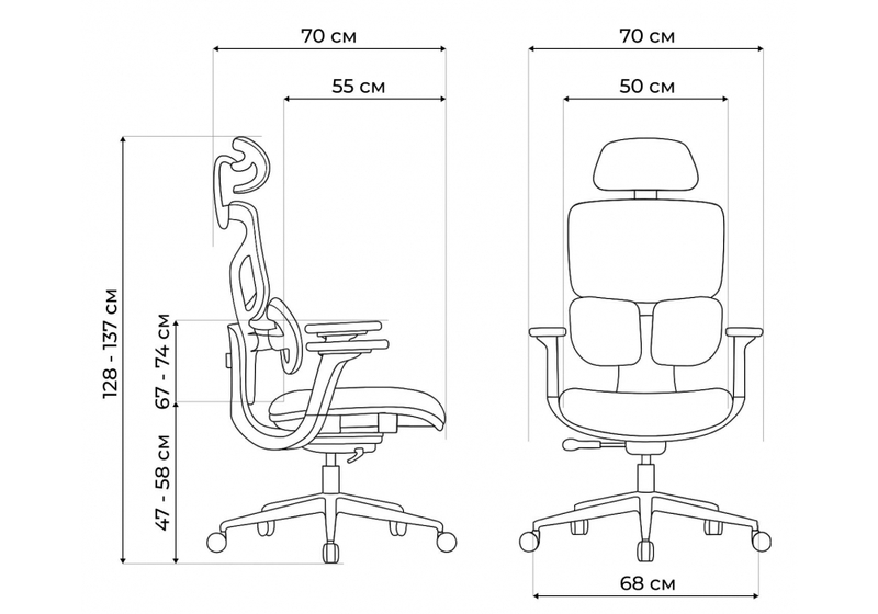 Офисное кресло, Samur white / black