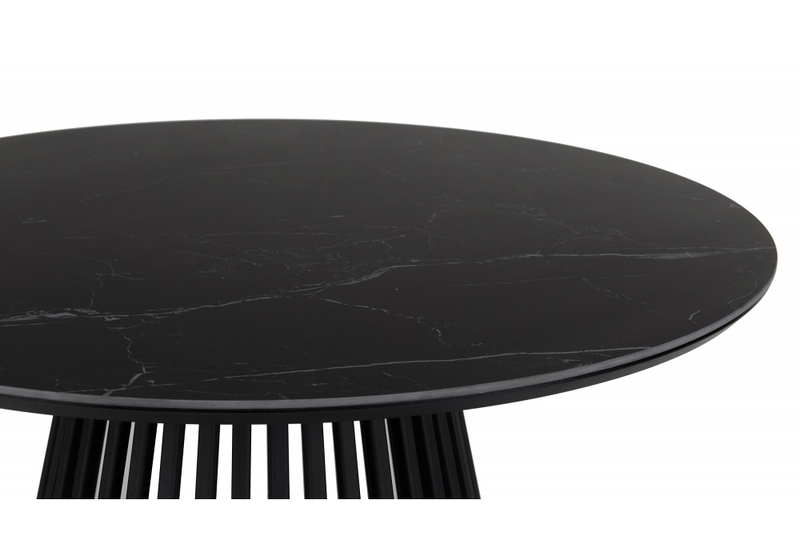 Керамический стол, Нэнси 90х90х75 shakespeare black / черный