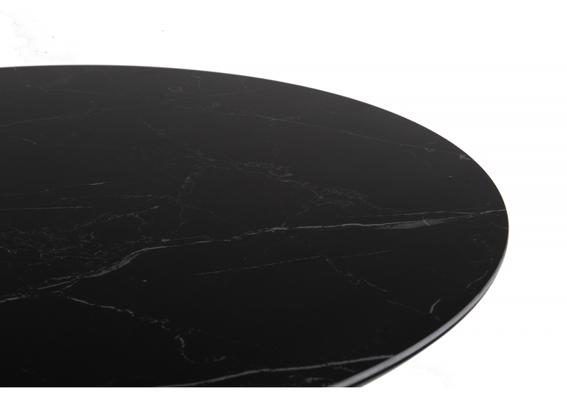 Керамический стол, Нэнси 90х90х75 shakespeare black / черный