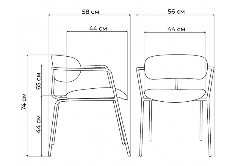 Стул на металлокаркасе, Маки бежевый / серый матовый