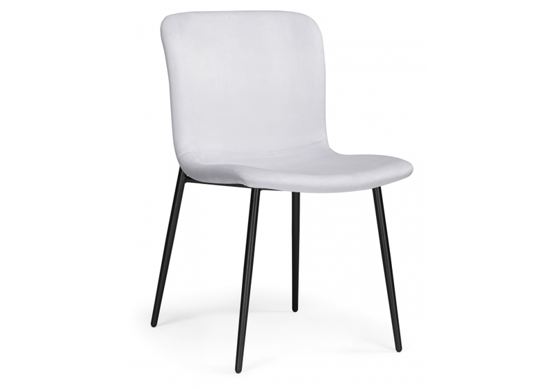 Стул на металлокаркасе, Игон серый / черный муар