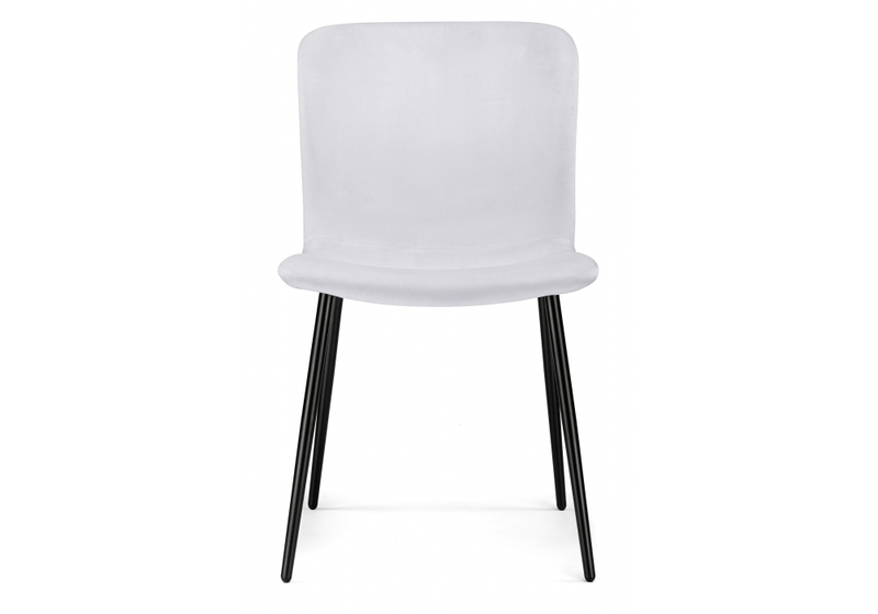 Стул на металлокаркасе, Игон серый / черный муар