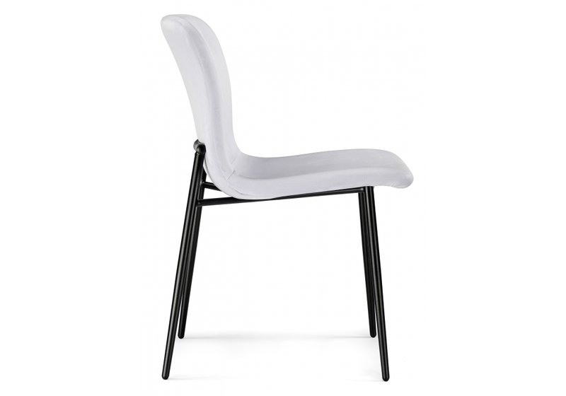 Стул на металлокаркасе, Игон серый / черный муар