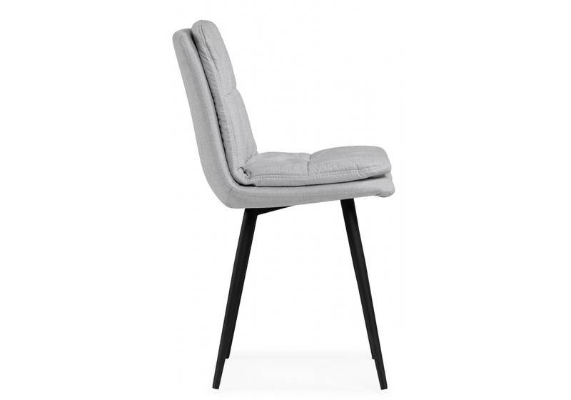 Стул на металлокаркасе, Майк светло-серый / черный