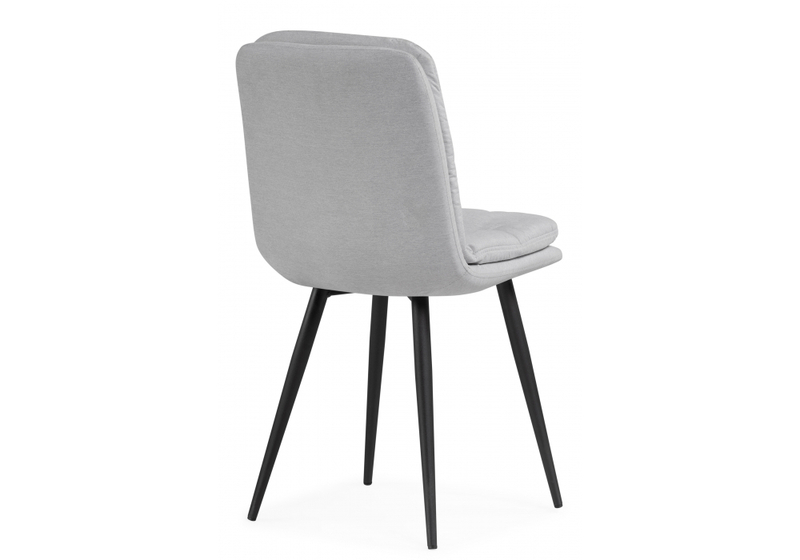 Стул на металлокаркасе, Майк светло-серый / черный