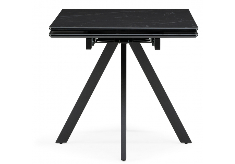 Керамический стол, Вилли 140(200)х80х75 черный мрамор shakespeare black / черный