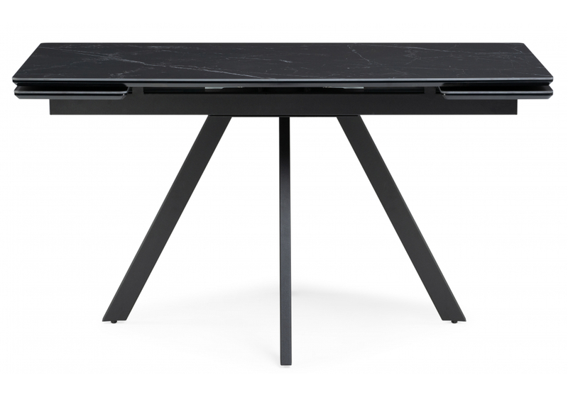 Керамический стол, Вилли 140(200)х80х75 черный мрамор shakespeare black / черный