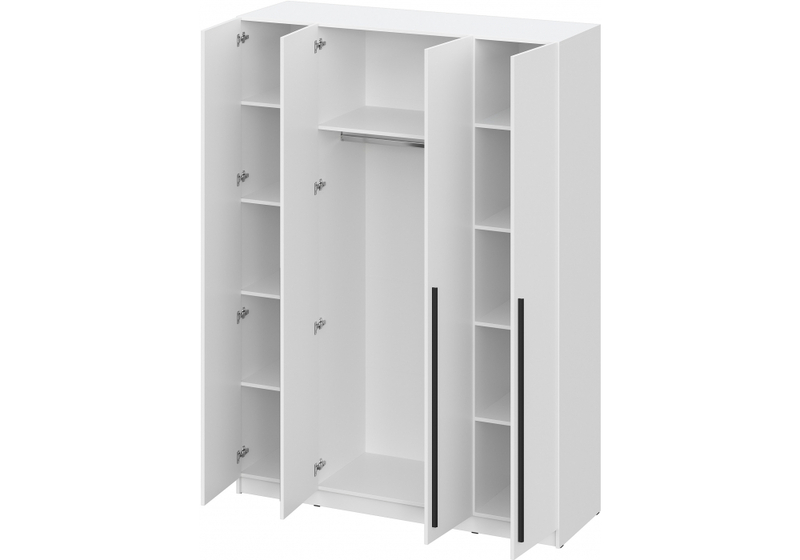 Шкаф, Бирма ШК-1600 белое дерево / белое дерево