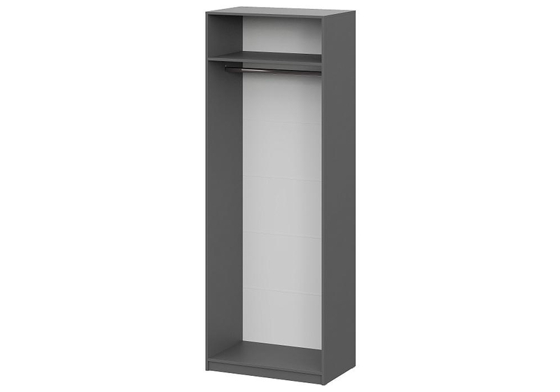 Шкаф, Даиго двухстворчатый графит серый