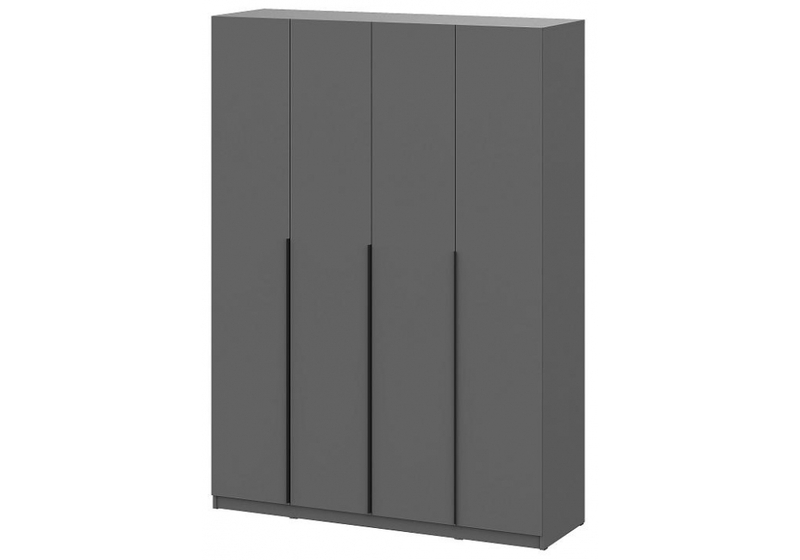 Шкаф, Даиго четырехстворчатый графит серый