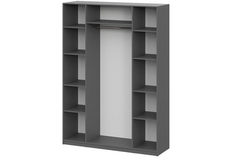 Шкаф, Даиго четырехстворчатый графит серый