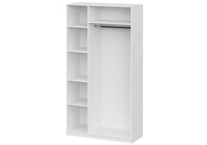 Шкаф, Даиго трехстворчатый белый текстурный