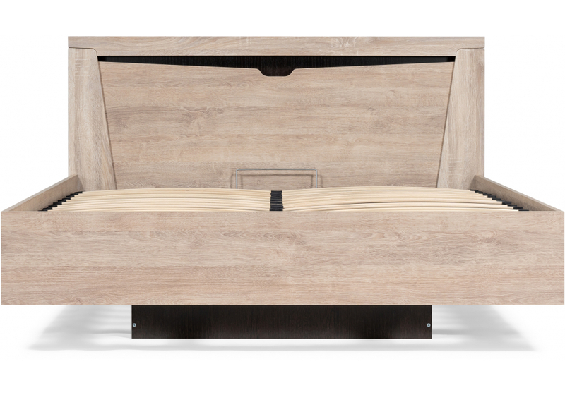 Кровать, Магантия 160х200 с ПМ парящая дуб баррик