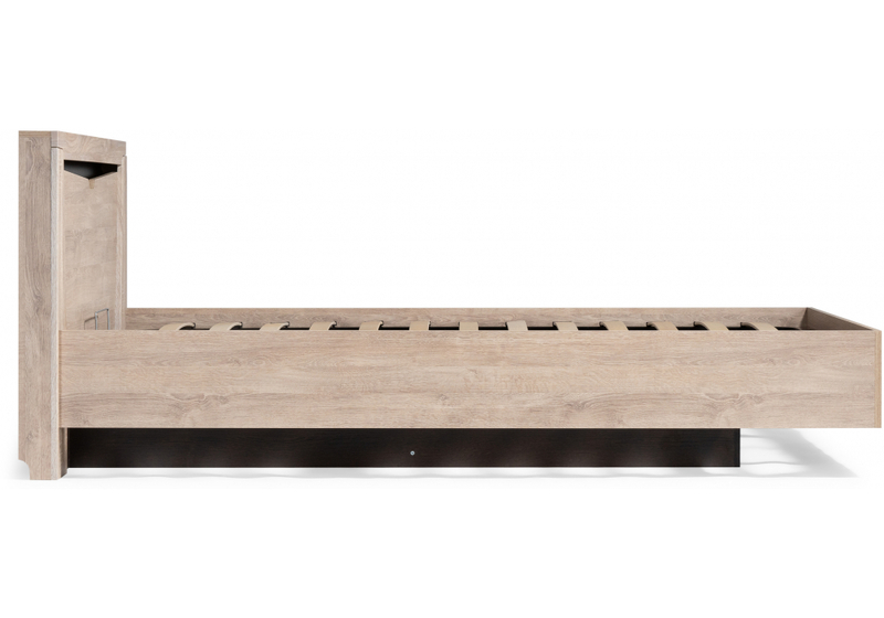 Кровать, Магантия 160х200 с ПМ парящая дуб баррик