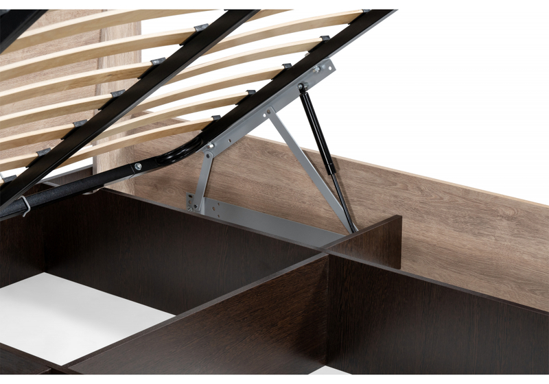 Кровать, Магантия 140х200 сПМ парящая дуб баррик