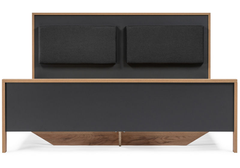 Кровать, Тхан 180х200 дуб крафт золотой / антрацит