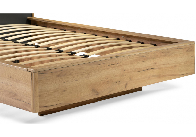 Кровать, Клауд 140х200 парящая дуб крафт золотой / антрацит