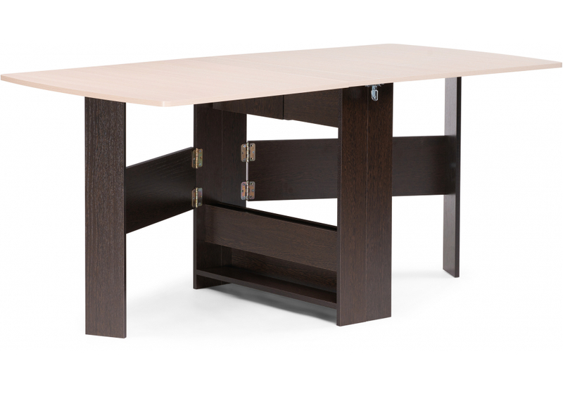 Стол деревянный, Клотилд венге / дуб молочный