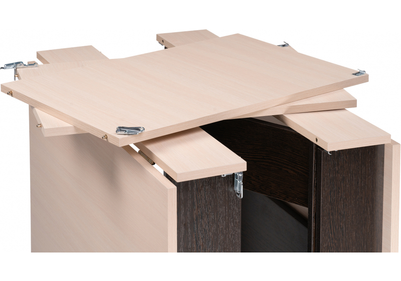 Стол деревянный, Клотилд венге / дуб молочный