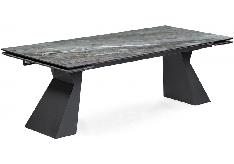 Керамический стол, Денхольм 240(300)х100х75 mosco nero matt / черный