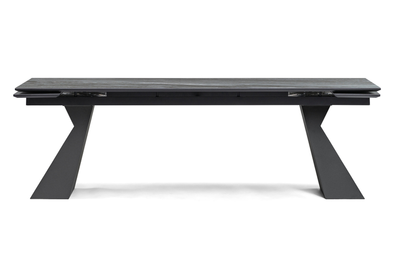 Керамический стол, Денхольм 240(300)х100х75 mosco nero matt / черный