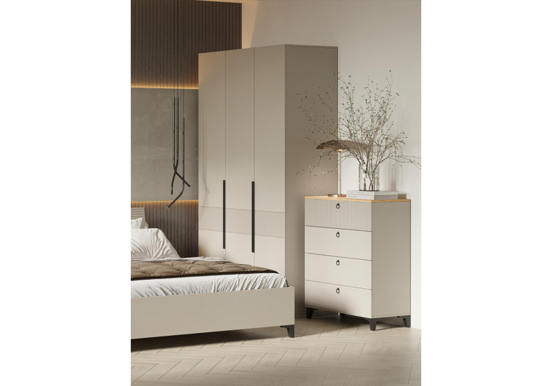 Шкаф, Ника бежевый мат-05 / кашемир