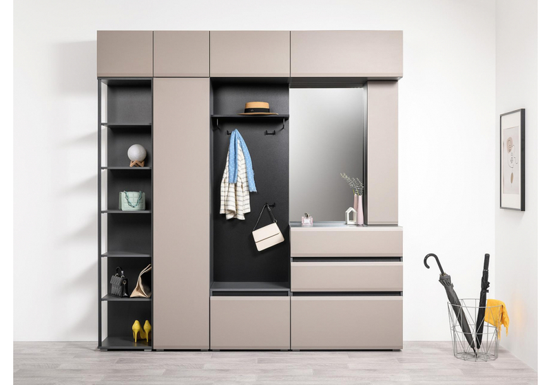 Шкаф, Сейдиль 16.313 антрацит / веллюто капучино