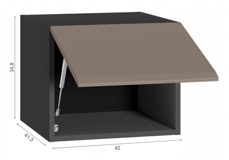 Прихожая, Сейдиль 16.314.04 антрацит / веллюто капучино