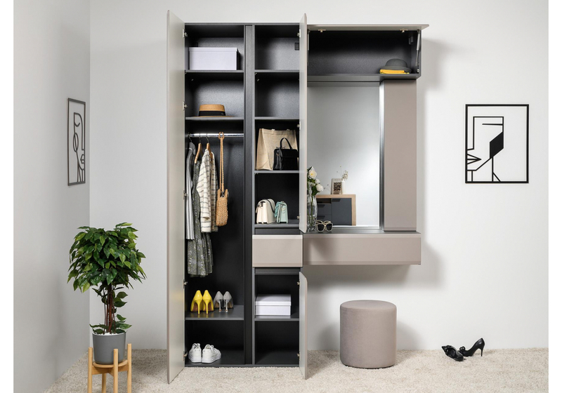 Прихожая, Сейдиль 16.314.02 антрацит / веллюто капучино