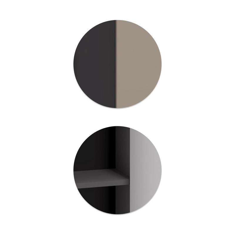 Шкаф, Сейдиль 16.367.01 антрацит / веллюто капучино