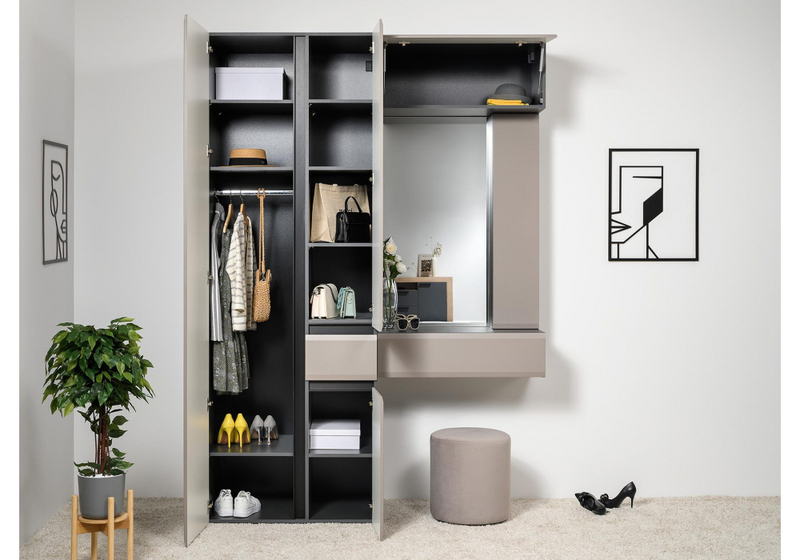 Прихожая, Сейдиль 16.314.01 антрацит / веллюто капучино