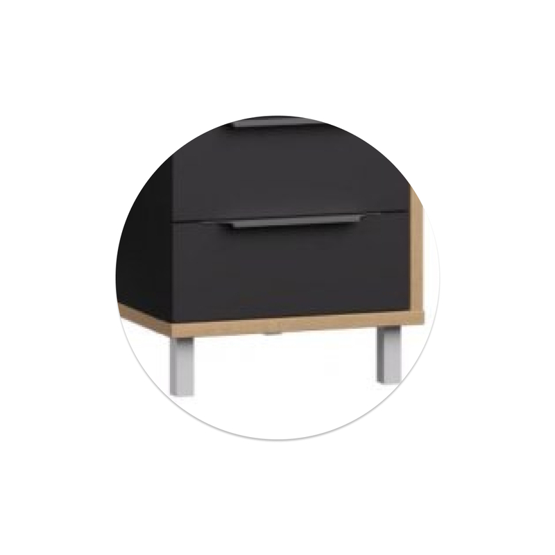 Компьютерный стол, Комфорт 12.95 N дуб сонома /  темно-серый