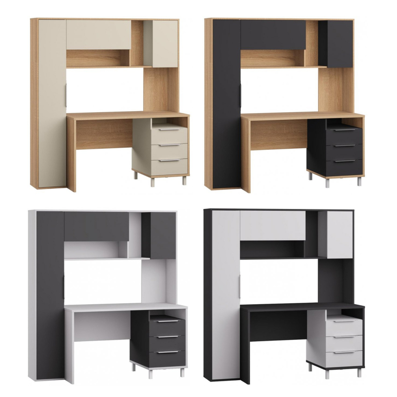 Компьютерный стол, Комфорт 12.95 N дуб сонома /  темно-серый