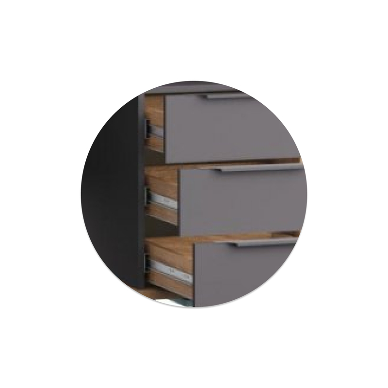 Компьютерный стол, Комфорт 12.95 N дуб сонома /  темно-серый