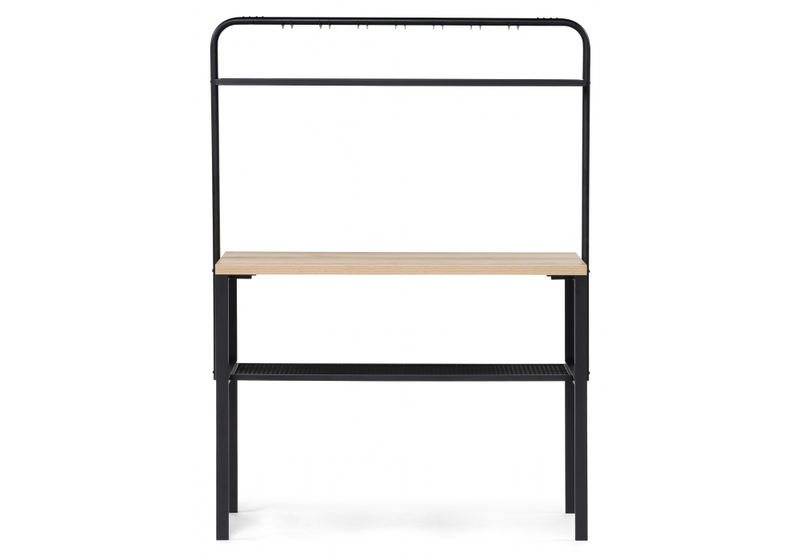 Барный стол, Нари 120х50х171 делано / черный матовый