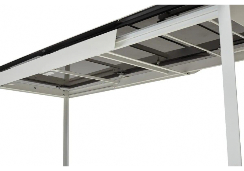 Керамический стол, Cremona 140 matte statuario белый мрамор матовый / белый