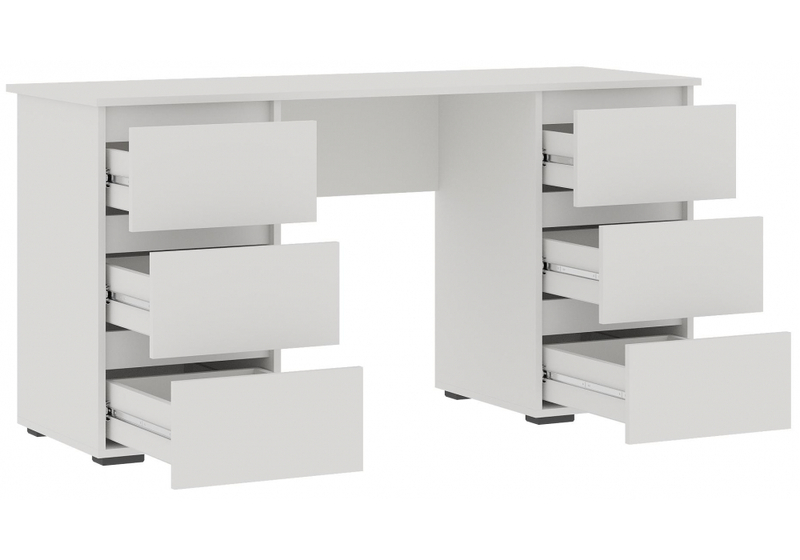 Компьютерный стол, Элла ПС 02 белый / белый